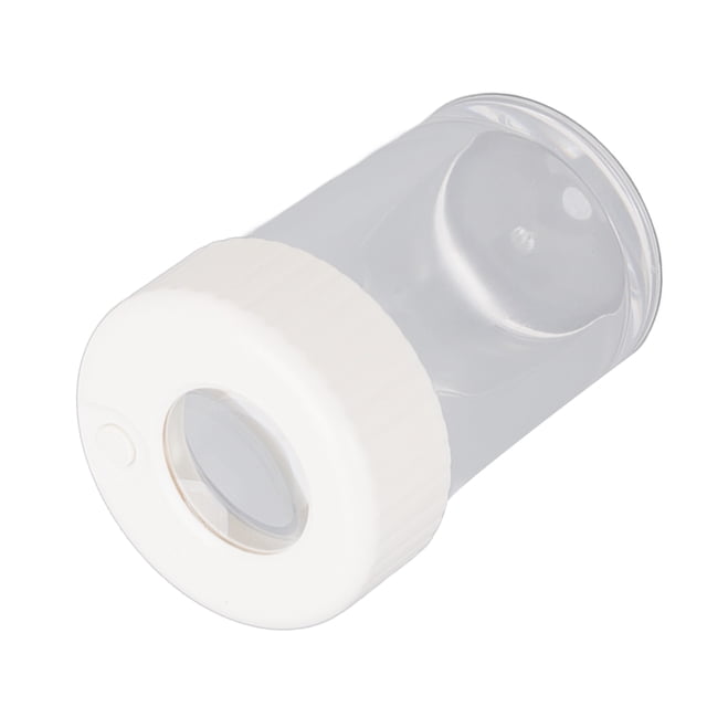 Magnifying Jar, Acrylic Shell Magnifying Lighted Jars Odor Proof Waterproof Multipurpose USB Charging Port for Home White,Black,Purple