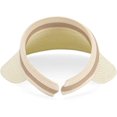 thumbnail image 5 of Womens Sun Visor Hat Straw Sun Visors for Women Summer Packable Ponytail Beach Hats for Women Travel UPF 50+, 5 of 6