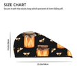 thumbnail image 4 of Disketp Bee And Honey Microfiber Hair Towel Wrap,Hair Drying Towel With Button,Towel Turban,Head Towel To Dry Hair Quickly For Girls And Women, 4 of 8