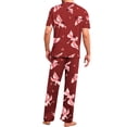 thumbnail image 3 of Conjunto De Pijama Shendy Vendy 2 Piezas Para Hombre Elegante Camisa Pantalon, 3 of 4