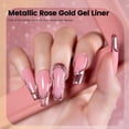 thumbnail image 4 of Esmalte de uñas en gel RARJSM Metallic Chrome Mirror 8 ml Rose Gold, 4 of 6