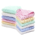 thumbnail image 1 of Toallas para bebés, 6 piezas Toallitas de muselina para bebés Toallas para bebés Toallas suaves para la cara del bebé recién nacido Toallitas para bebés hechas de algodón orgánico 30 * 30 CM Adepaton LN-1511, 1 of 7