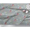 thumbnail image 2 of Soimoi polyester Crepe Fabric House,Tree & Dog Clip Art Print Sewing Fabric Yard 42 Inch Wide, 2 of 3