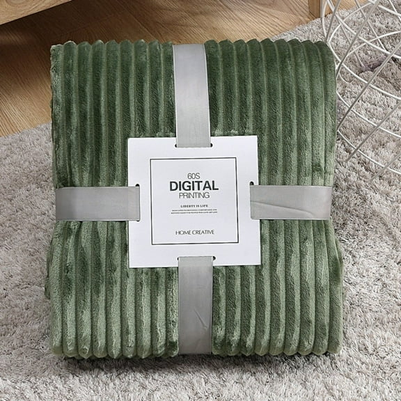 Fleece Blanket, Hwkond Throw Blanket For Couch, Fuzzy Soft Cozy Blanket,Green,120x200cm