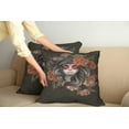 thumbnail image 2 of Ambesonne Gothic Throw Pillow Cover 2 Pack, Calavera Woman, 16", Army Green Salmon, 2 of 7