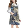 thumbnail image 1 of HATIART Abstract Unicorn with Ethnic Mandala Flowers and Moon Chef Kitchen Apron, Adjustable Strap Waist Ties, Front Pockets, Perfect for Cooking, Baking, Barbequing, 1 of 2