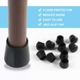 thumbnail image 4 of Rubber Leg Cap End Tip Furniture Feet Protector 10mm 3/8" Inner Dia 18pcs, 4 of 7