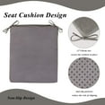 thumbnail image 4 of Rocking Chair Cushion Set with Machine Washable Cover Non-Slip Rocking Chair Cushions Indoor Seat and Back Pads with Ties 1 Pack, 2 Piece Set, 20"x 17"x 2" (Light Grey), 4 of 14