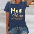 thumbnail image 1 of WILLBEST T-Shirts Femmes Mode Imprimé Haut Ample Col Rond T-Shirt 2457, 1 of 3