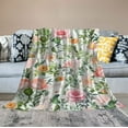 thumbnail image 2 of ARISTURING  Floral Blanket Flower Blanket Botanical Spring Flowers Blanket Floral Throw Blanket Soft Cozy Warm Plush Flannel Blanket Gift for Woman Flower Lover Couch Bed Living Room Decor, 2 of 6