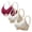 Watermelon Red, variant on iHPH7 3 Pack Womens Seamless Bra Supportive No Underwire Bras Wireless Bras Stretchy No Show Under Clothes Soft Wireless Bralette Push Up Bra Seamless T-shirt Bras Beige L