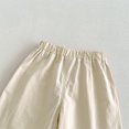 thumbnail image 5 of Generic Toddler Girl Long Shorts Y2K Lace Trim Pettipants Baby Cute Ruffle Hem Baggy Bloomers Boho Flowy Summer Wide Leg Gauze Shorts, 5 of 7