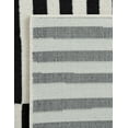 thumbnail image 7 of Unique Loom Williamsburg Collection Area Rug - Striped (5' 3" Square Black/Ivory), 7 of 7
