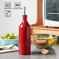 thumbnail image 2 of SWEEJAR Large Ceramic Olive Oil Dispenser Bottle,24 Fl Oz (Red), 2 of 5
