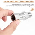 thumbnail image 5 of Pressure Washer Swivel, 3/8 Inch NPT Male Thread Fitting, 4500 PSI, for Pressure Washer (Stainless Steel), 5 of 10