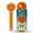 Orange, variant on The Original Smiling Handle with Soap Dispensing & 3 Orange Scrub Moji Sponges - Combo