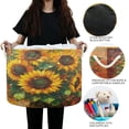 thumbnail image 6 of WOBOGO Sunflower Bouquet Toy Storage Basket 20×14in Canvas Laundry Hamper for Living Room Kids Room Bathroom Organizer, 6 of 6