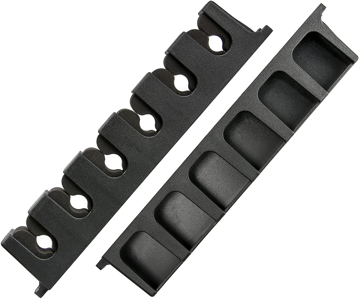 12PC Billiards Cue Rack Pool Stick Holder Clamp Wall Mount Hanger Clip Black New 