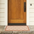 thumbnail image 3 of Safavieh Courtyard Amber Geometric Indoor/Outdoor Area Rug, Beige/Terracotta, 2'7" x 5', 3 of 9