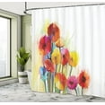 thumbnail image 5 of Ambesonne Floral Shower Curtain, Gerbera Flower Romance, 69"Wx70"L, Red Yellow, 5 of 5