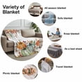 thumbnail image 6 of Flannel Fleece Throw Blanket Thanksgiving Pumpkin Autumn Watercolor Leaves Lightweight Soft Plush Blankets,Orange Fall Leaves Cozy Warm Throw Blanket for Couch Sofa Bed Car Office 40x60in, 6 of 9
