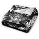 thumbnail image 5 of Manta con diseño de daga de mariposa en blanco y negro para sofá cama, 152 x 127 cm, súper suave, acogedora, de franela, ligera, difusa y cálida, 5 of 7