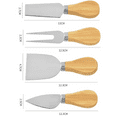 thumbnail image 2 of 4 Pieces Set Cheese Knives with Acacia Wood Handle, 2 of 5