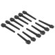 thumbnail image 4 of 12 clavijas de ébano de 8,7 cm, accesorios de repuesto de afinación de madera con ojo de pez para violín oud, 4 of 10