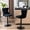 Black 2, variant on Dining Chairs Swivel Velvet Barstools Adjusatble Seat Height from 25-33 Inch, Chrome base Bar Stools with Backs Comfortable Tufted for Home Pub and Kitchen Island, Black,Set of 2,AS1812BK,Dining Room