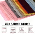 thumbnail image 3 of FENGGUIQU 26Pcs Quilting Fabric Rolls Colorful Cotton Hemp for Handicrafts and Sewing Projects, 3 of 5