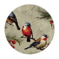 thumbnail image 2 of JEUXUS  Spring Vintage Farmhouse Rustic Birds Beige Round Fitted Table Covers Elastic Edge Circle Tablecloth for Dining Party Holiday, 2 of 7