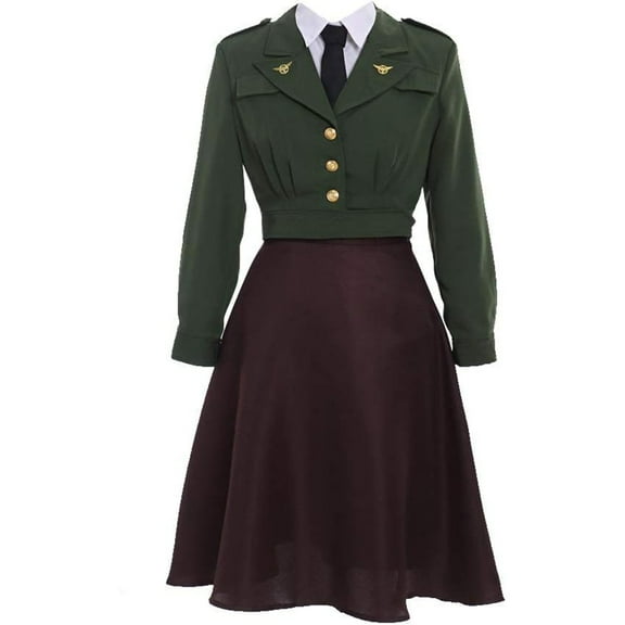 Women's Officer Uniform Green Dress