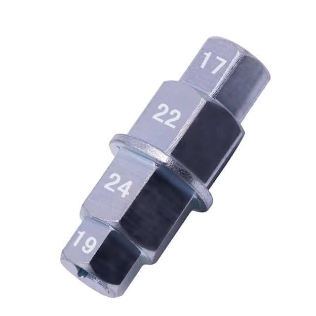 Herramienta de extracción de llave de husillo de motocicleta, accesorio profesional multiusos, destornillador de husillo de 17 mm, 19 mm, 22 mm y 24