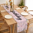 thumbnail image 3 of Happy Birthday Table Runner - 48 Inch Long, Kitchen Dining Table Runner Dresser Scarves, Pink Modern Abstract Art Farmhouse Decor for Coffee Tables Wedding Party Banquet, 3 of 8