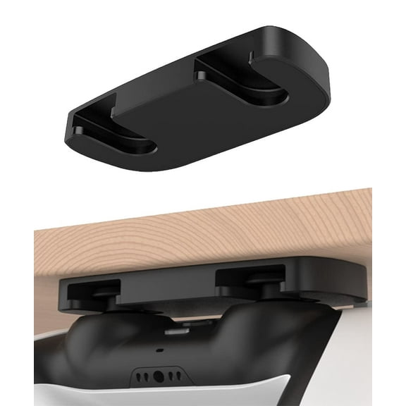 Controller Desk Mount Fit for PlayStation 5/PlayStation 4 Controller, Under Desk Mount for DualSense & DualShock 4 Controller Holder Table Organize and Desk Management