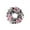 A#TXD80, variant on Christmas Wreath Elegant Pink Christmas Wreath with Frosted Pinecones & Ornaments 11.8 Inch Holiday Door Decoration for Home