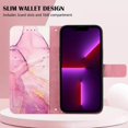 thumbnail image 2 of Funda para iPhone X/XS de piel sintética con función atril y diseño de mármol, 2 of 5