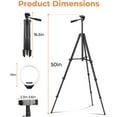 thumbnail image 4 of 10'' Ring Light with 50'' Extendable Tripod Stand, LED Circle Lights with Phone, 4 of 8