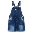 thumbnail image 1 of KIDSCOOL SPACE Girls Shorts,Little Girls Stretchy Denim Slim Summer Shortalls,Light Blue,6-7 Years, 1 of 7