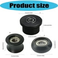 4Pcs Sliding Bearing Wheel Pulleys Replacement Roller Wheels Guide ...