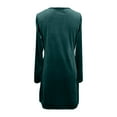 thumbnail image 5 of CAIXIA Women's Velvet Dresses Cowl Neck Long Sleeve Party Cocktail Holiday Mini Dresses 2026,Green, 5 of 5