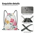 thumbnail image 6 of Easygdp Colorful Flowers Drawstring Backpack, Beach Sackpack, Travel Sackpack Lightweight for Sports, Gym, Travel, Swimming - Medium, 6 of 9