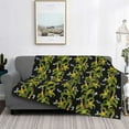 thumbnail image 2 of Yiaed Corn And Dragonflies Print Blanket Throw Blanket Soft Cozy Flannel Blanket for Home Bed Sofa Couch Chair-50"x40", 2 of 6