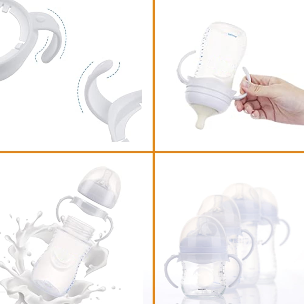 Buy Baby Bottle with Handles,5 Pcs 3 Oz Baby Bottles with Handles for