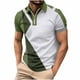 thumbnail image 1 of pstuiky Camisa de manga corta para hombre, Camisa de manga corta con cuello abatible y cremallera para hombre, a la moda y de ocio ropa de hombre xl, 1 of 2
