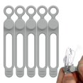 thumbnail image 2 of Bridas de silicona para cables, correas de cables reutilizables, bridas, organizador de cables para cocina, oficina, escuela, viajes, 5 piezas, 2 of 5
