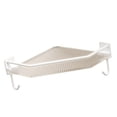 thumbnail image 2 of Organizador de ducha de esquina para baño, estante de ducha acrílico, sin perforaciones, gran capacidad, para baño, dormitorio, cocina, triángulo, blanco, de una sola capa con Ho, 2 of 14
