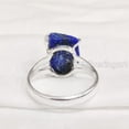 thumbnail image 5 of Natural Lapis Lazuli Ring, Rough Lapis Lazuli Ring, Afghani Lapis, Boho Gypsy Ring, 925 Sterling Silver, Womens Ring, Christmas, Thanksgiving, Handmade, Statement Jewelry, Rough Gemstone Jewelry, 5 of 5
