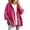 2-Hot Pink, variant on Cardigan Hoodie For With Button Front Lightweight Autumn Winter Sweatshirt Jacket With Hood And Pocket Details