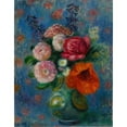 thumbnail image 2 of William James Glackens 12x14 Gold Ornate Wood Frame and Double Matted Museum Art Print Titled - Bouquet with Poppy, 2 of 4